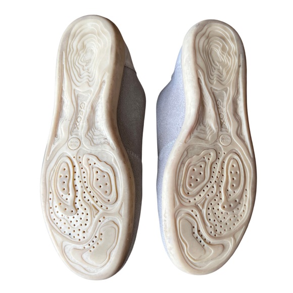 Geox Respira Lace Up Genuine Suede Flats | Nude Tan | Size 7 - Picture 7 of 14